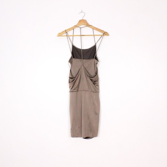 *Guess Šaty Sleeveless Strappy T-Back Brown Dress - Picture 8 of 9